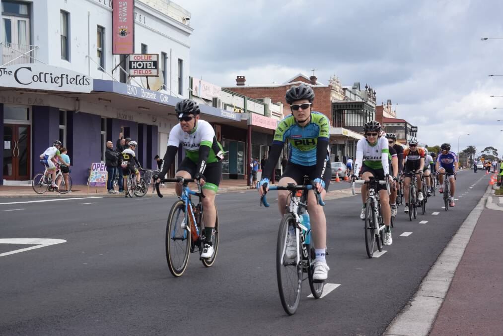 Pedal forward: Cycling teams from across Western Australia turned out for the Collie to Donnybrook and Return Cycling Classic. Photos: Thomas Munday.