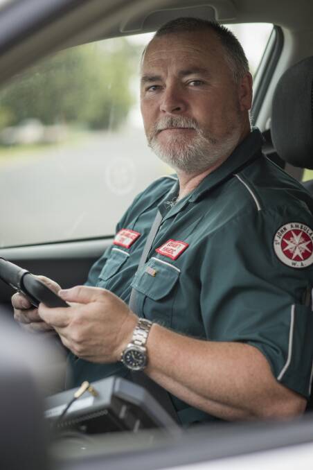 Road safety: Paramedic Ken Hart is urging drivers to pay attention.  