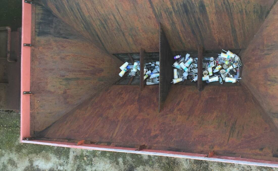 Litter bugs: Rubbish spotted in one of the heritage railway pieces under the foot bridge. Not acceptable. Send your photos to shannon.wood@fairfaxmedia.com.au