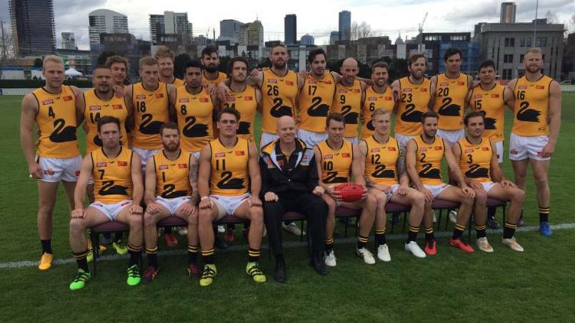 The WAFL beat the VFL on Victorian soil for the first time on Saturday. Photo: Twitter.