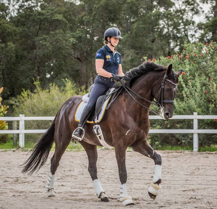 Ceasy does it: Sharon Jarvis is aiming to do Donnybrook proud when she represents Australia at the fifteenth Summer Paralympic Games in Rio de Janeiro with her Dutch Warmblood horse Ceasy. Photo: Christie Lyn Photography