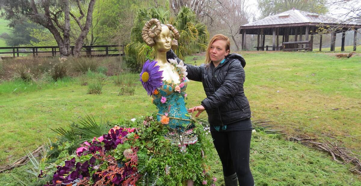 Artistic: Spring Picnic event coordinator Lara Rose Bos with Persephone, the Greek goddess of spring.
Photo: Matthew Lau