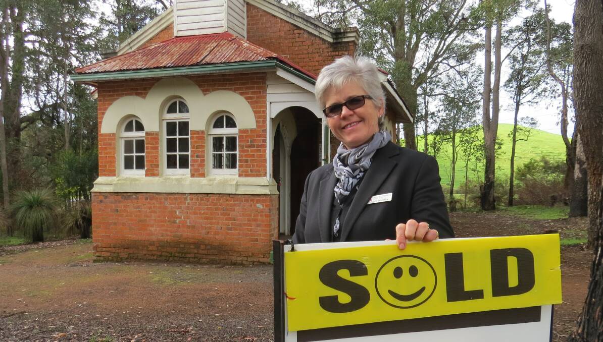 Sacred sale: Realtor Angela Murphy sold a church in Boyanup 10 years ago, and has now sold St Thomas Anglician Church. Photo: Matthew Lau