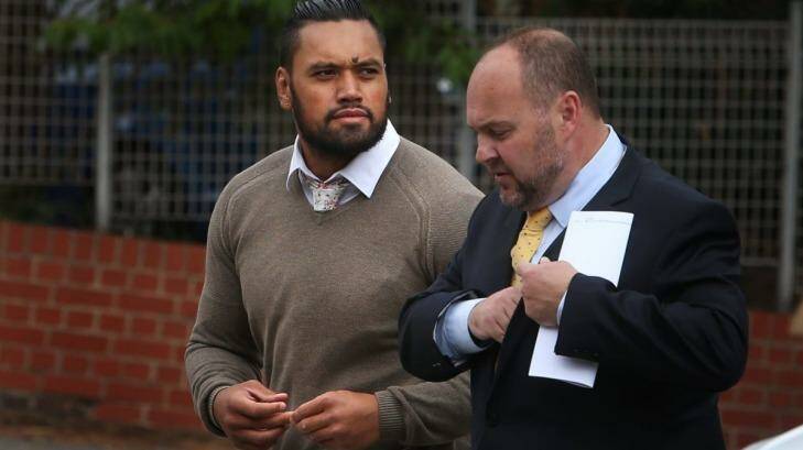 Zane Tetevano pleaded guilty to eight charges in the Newcastle Local Court. Photo: Marina Neil