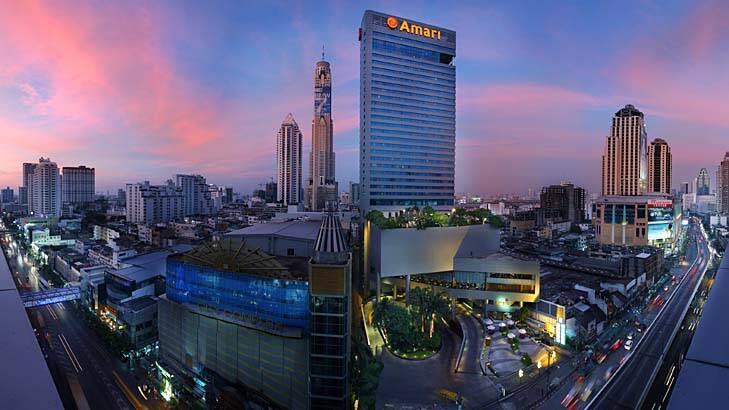 Towering success: Bangkok's skyline with the Amari Watergate.
