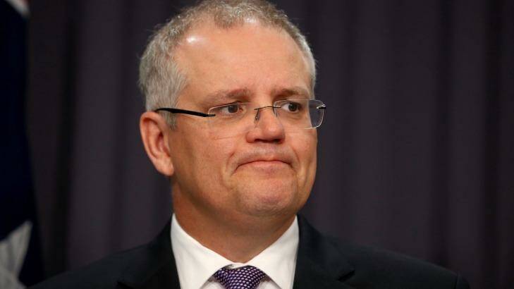 Treasurer Scott Morrison asked the Productivity Commission to investigate the possibility of greater competition in human services. Photo: Alex Ellinghausen