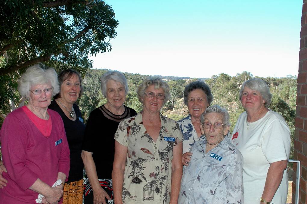 Meeting: Bridgetown CWA members Elsie Sutton, Karla Paget, Branch President Peggy Campbell, Rosemary Butler, Audrey Giblett, Dorothy Grigson and Dorothy Anderson.