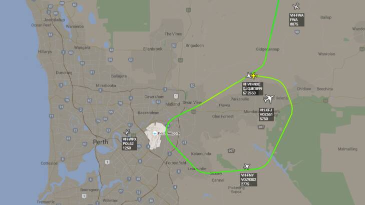 Flights were forced into a holding pattern around the airport. 