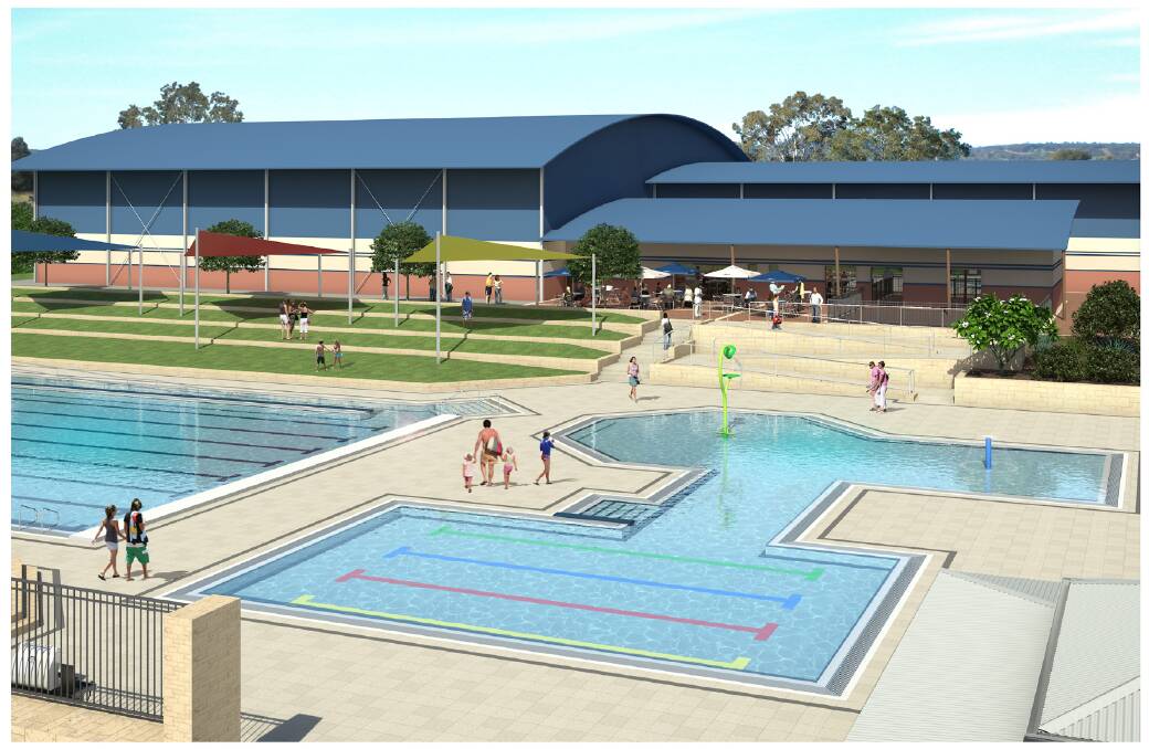 Artists impression: The new Aquatic Recreation Centre to be opened November next year.