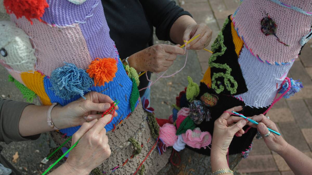 Granny Graffiti: An anonymous knot of knitters are yarn bombing Donnybrook.