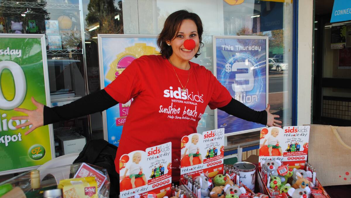Red noses : Antoniette Conner at the red nose stall in Donnybrook.