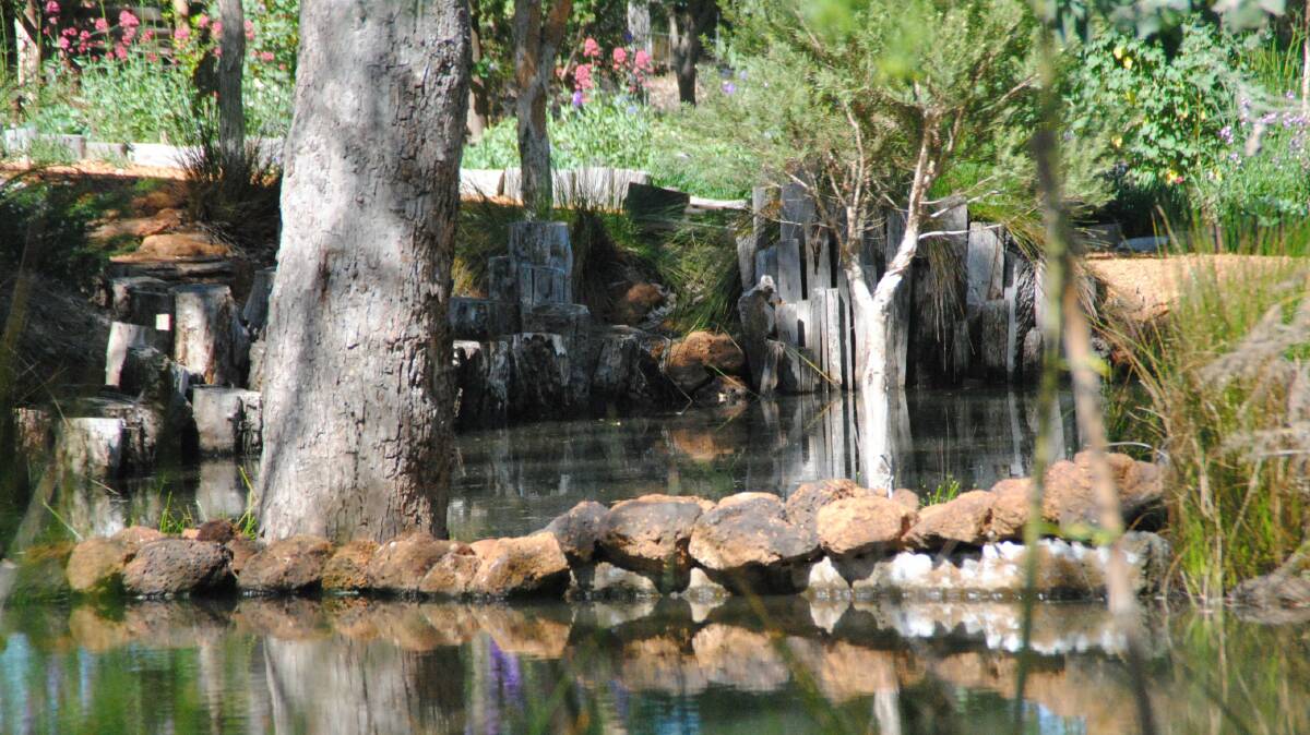 Rivergums garden provides a serene landscape for visitors to explore. 