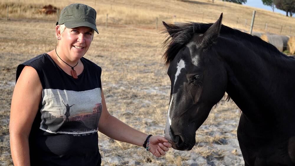 Bridgetown resident and Equine Therapist Sietske Nobel takes some time out with a friend. 