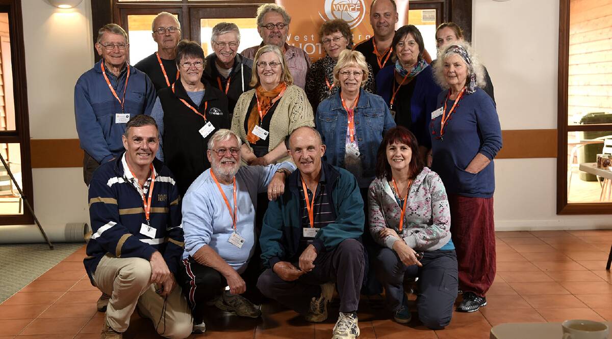 Bridgetown participants surround legendary photographer Steve Parish at the conference held last weekend. 