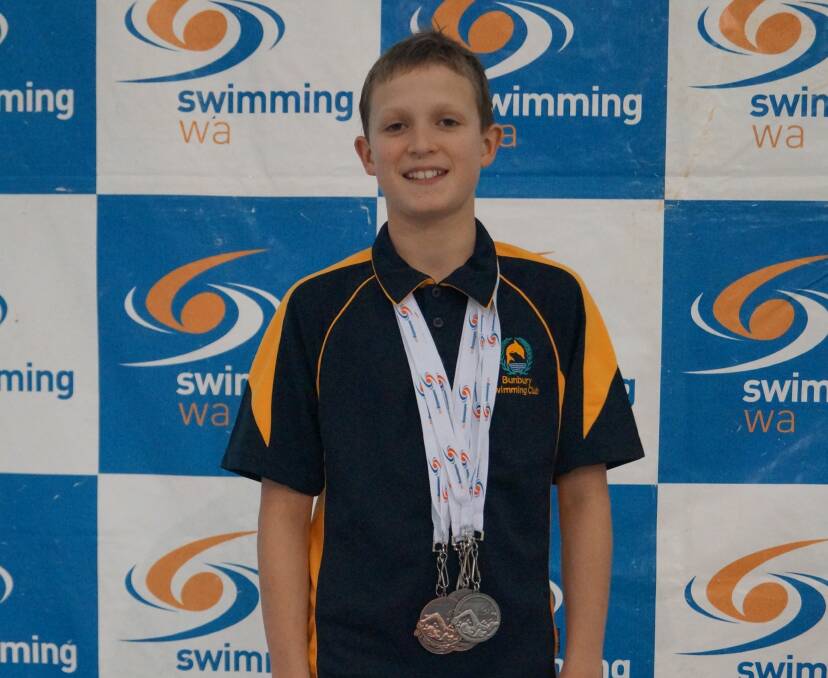 Kaiden Richings, 10, is continuing an already stellar swimming career with silver and bronze at the state championships. 