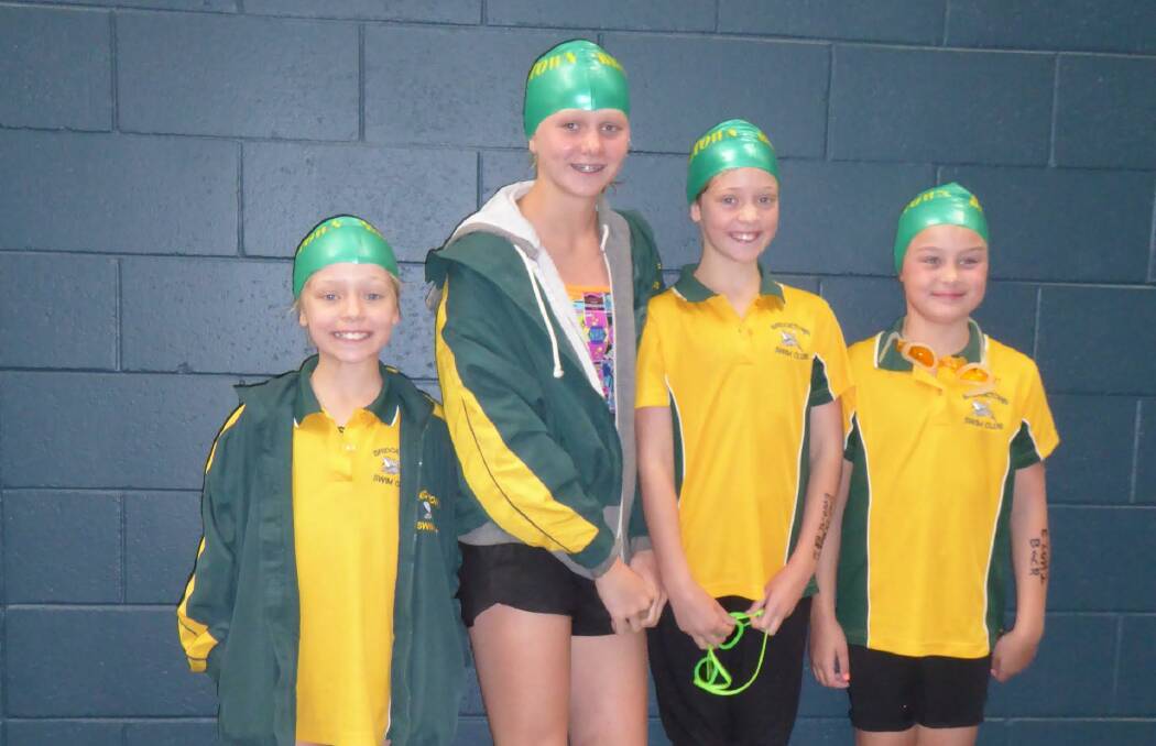 Swimmers: Heidi Elam, 9, Indyana Seed, 13, Sinead Elam, 10 and Harriet Talbot, 9. 
