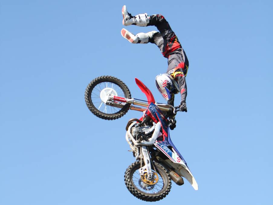 Josh Sheehan has completed a world first FMX triple backflip. 