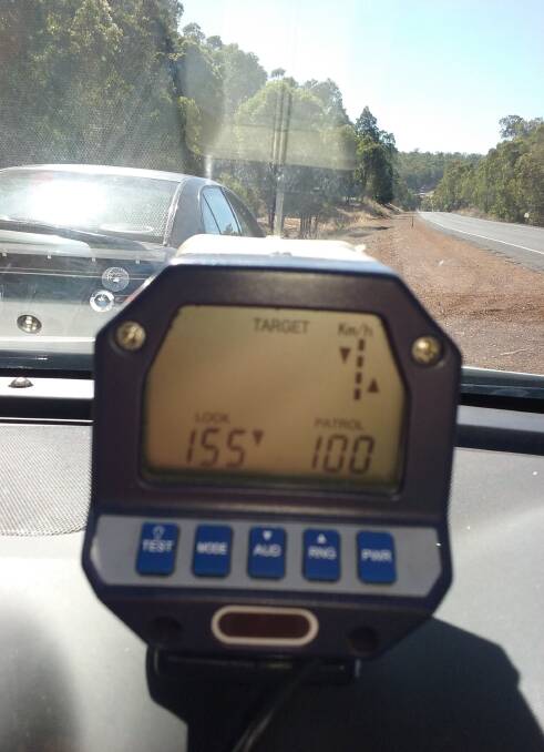 Hoon: Donnybrook police radars captured this excessive speed on the South Western Highway. 