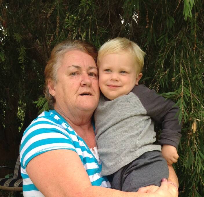 Balingup’s Raelean Bailey with her grandson Finn, who suffers from developmental dysplasia of the hip. 