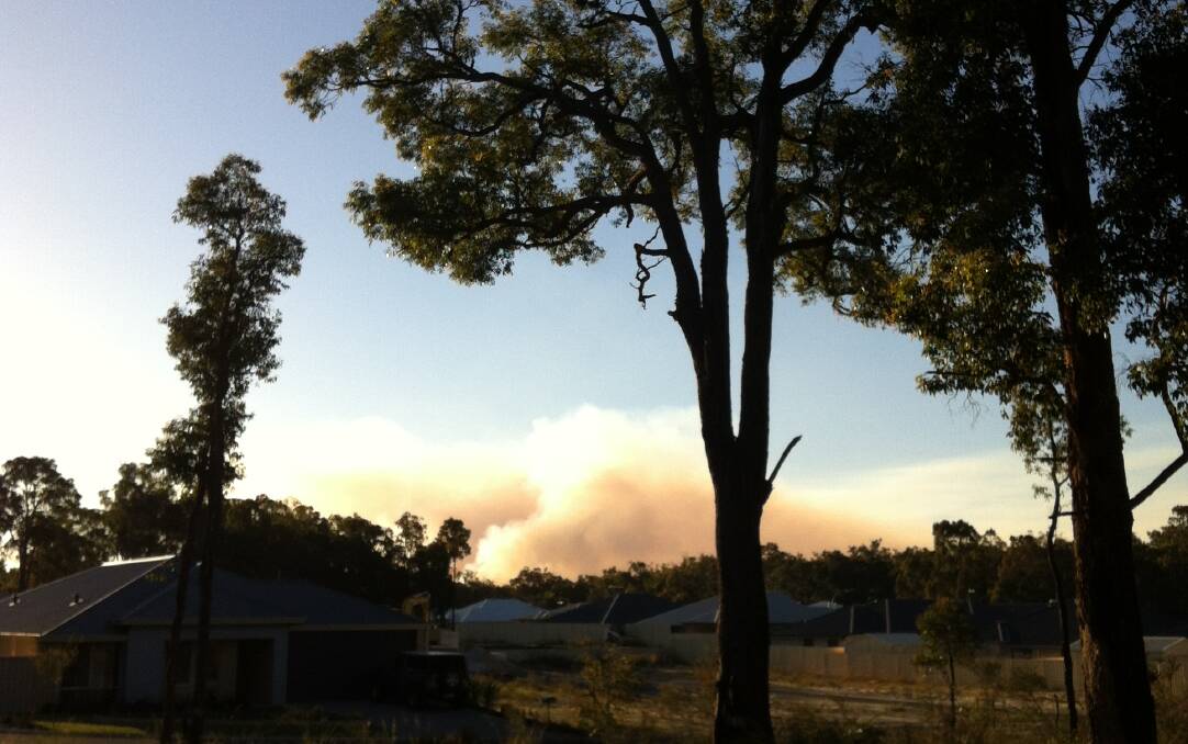 Smoke from a recent controlled burn rises over Donnybrook. 