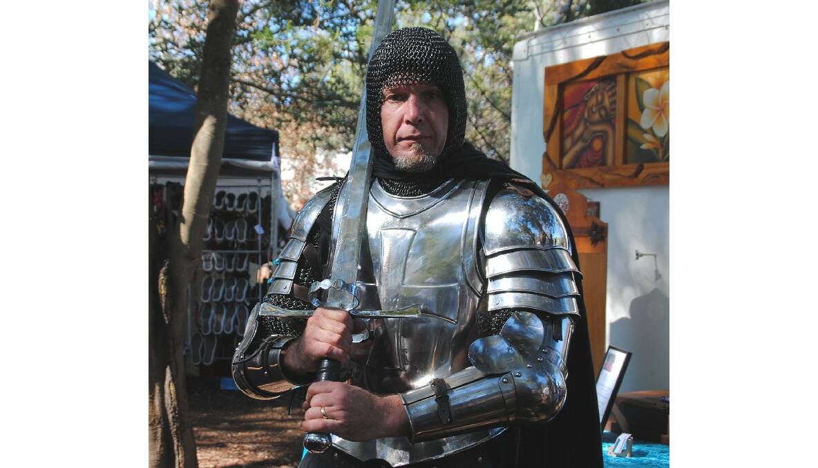 Knight in shining armour Brian Smith Photo: Nina Smith.