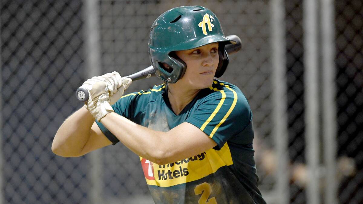 Clare Warwick is eyeing an Olympic Games appearance. Picture: Softball Australia
