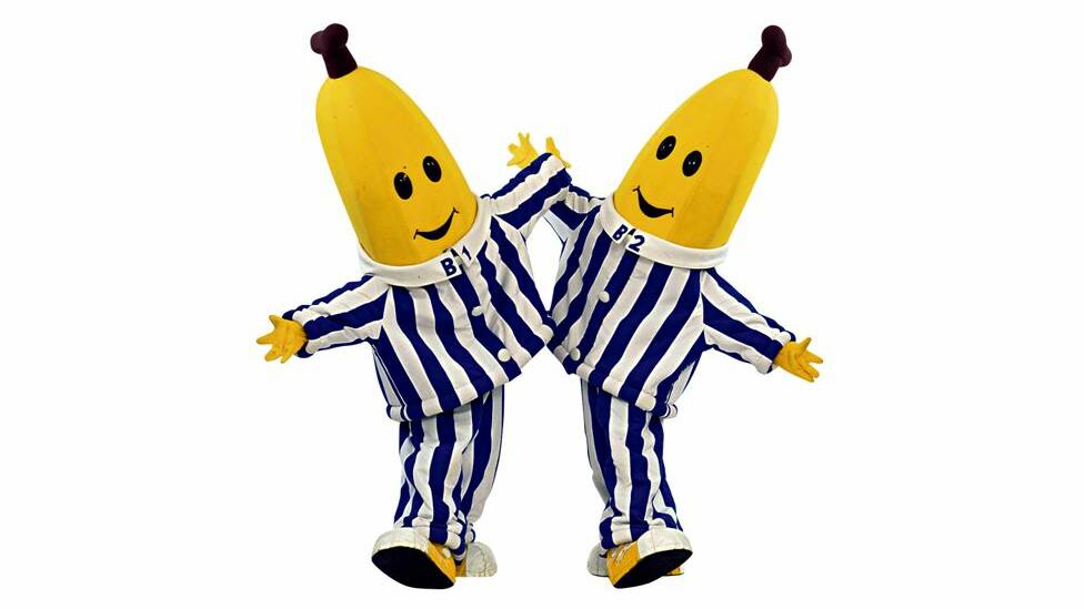 ICONIC: Aussie classics, the Bananas in Pyjamas, typify the world's love of the humble yellow fruit. 