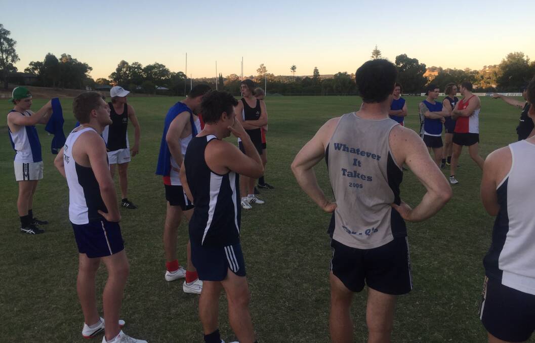 Preparation: The Donnybrook Football Club have been training and playing pre-season matches in the lead-up to the 2017 South West Football League season. Photo: Daniel Wiseman.