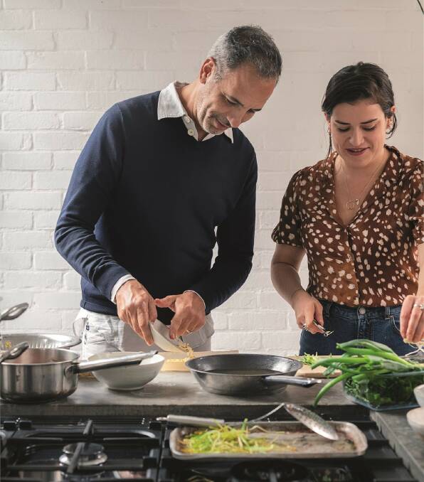 Yotam Ottolenghi and Ixta Belfrage learn from each other every day in the kitchen. Picture: Jonathon Lovekin