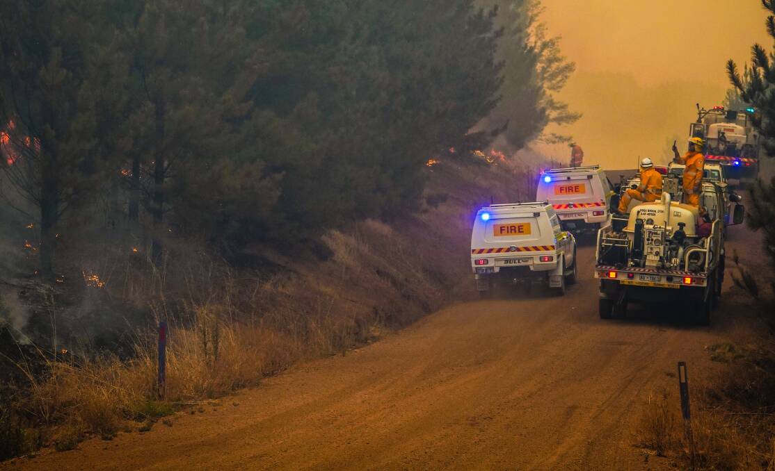 Image supplied by DFES from fires in February.