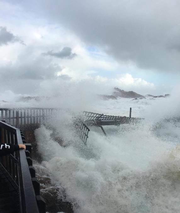 A huge swell swamped Canal Rocks during a storm in May 2020. Photo by Helen Fussell Robinson.
