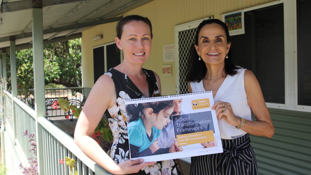 Greenbushes Primary School Principal Kylie Loney with Fogarty EDvance Programme mentor Denise Hilsz.
