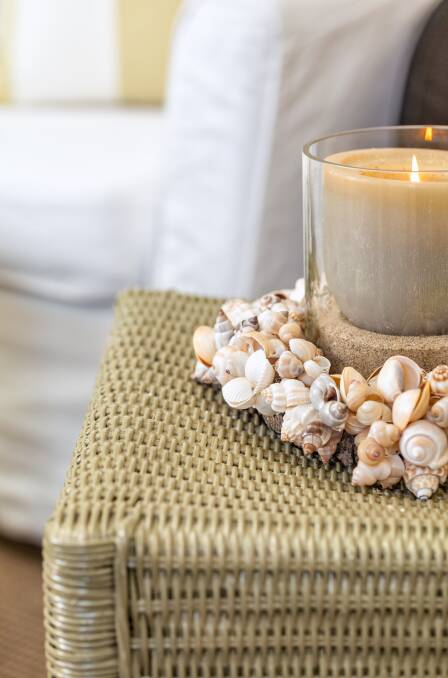 Shell we go to the beach: Use beach motifs and souvenirs to bring a piece of the beach into your home.