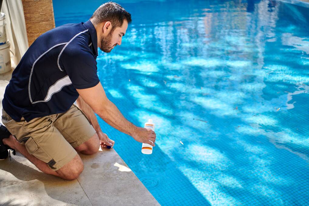 POOL CARE: The three main ingredients to keeping pool water balanced pH, alkalinity and calcium hardness can easily be thrown out of whack by the weather. 