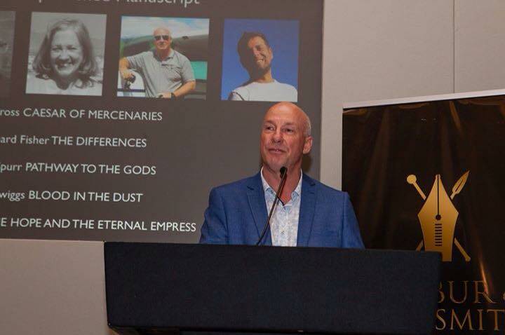 WINNER: Bill Swiggs giving his award speech at the London’s Stationers’ Hall. Photo: supplied. 