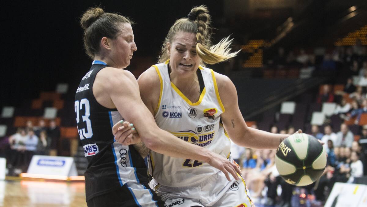 Melbourne's Cayla George will play a key role for the Opals. Picture: Dion Georgopoulos