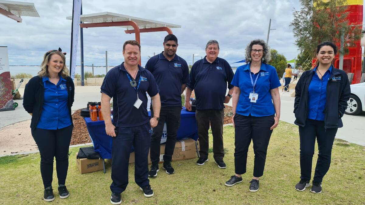 The Kaat Darabiny team at South West Aboriginal Medical Service at the community BBQ held during Mental Health Week. Photo is supplied.