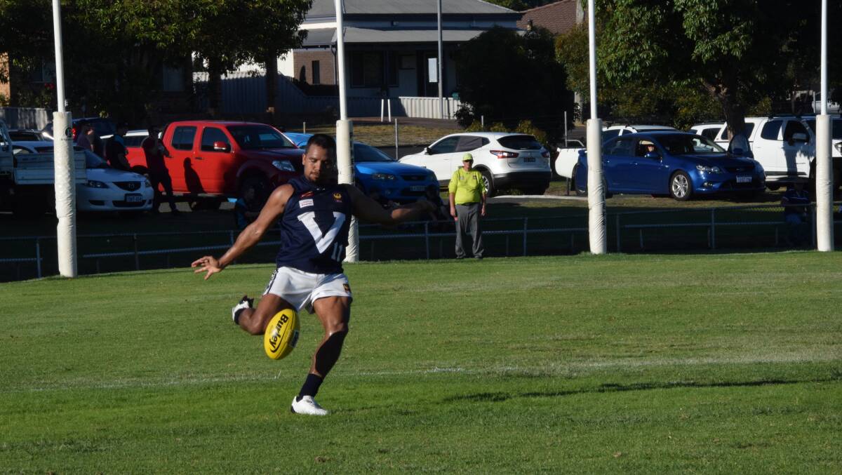 Donnybrook's Brett Eades in the team's first win against Collie Eagles. Photo by Ashley Bolt.