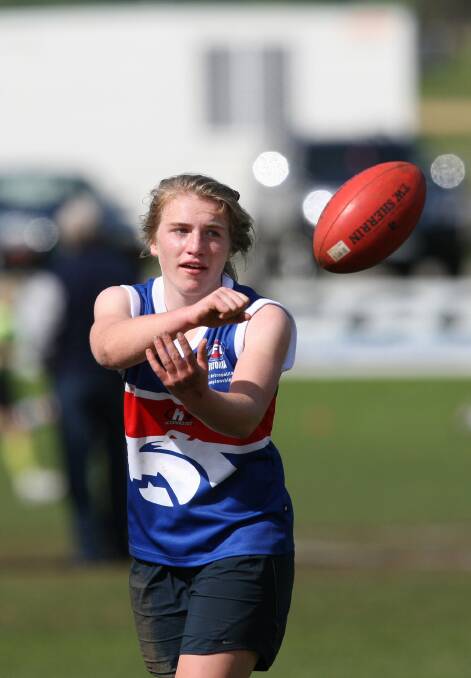 BULLDOG PUP: Maria Moloney wears Panmure's colours during an under 16 school game. Picture: Rob Gunstone 