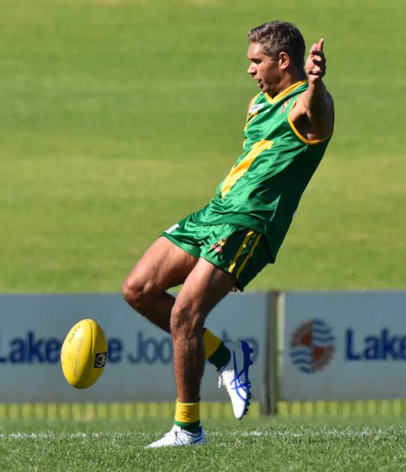 SWFL leading goal kicker Jarrod Humphries was in good form early at the carnival. Photo: Justin Rake.