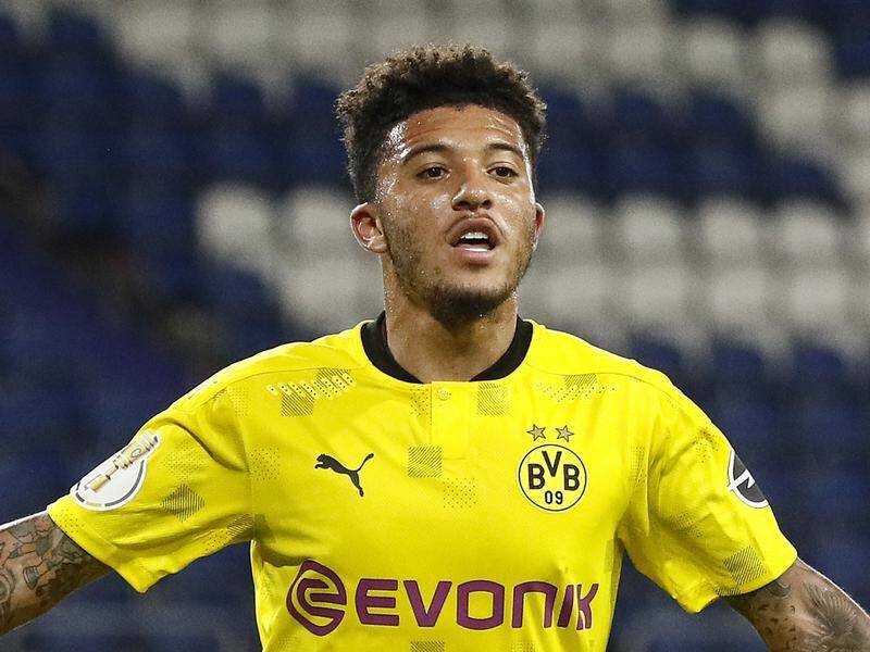 Dortmund's England international Jadon Sancho has completed his transfer to Manchester United.