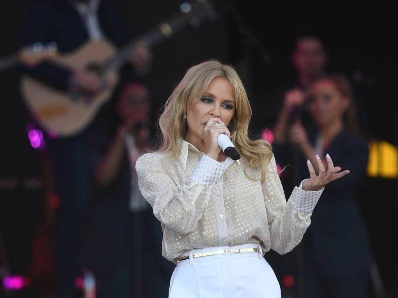 Kylie Minogue has finally headlined at Glastonbury 14 years after her breast cancer diagnosis.