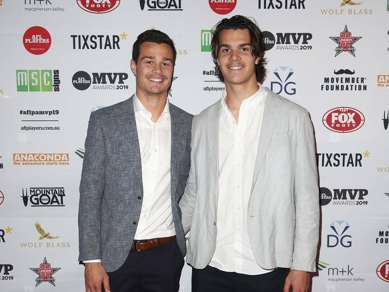 Jack Silvagni (left) and Ben Silvagni have been punished for drinking while recovering from injury.