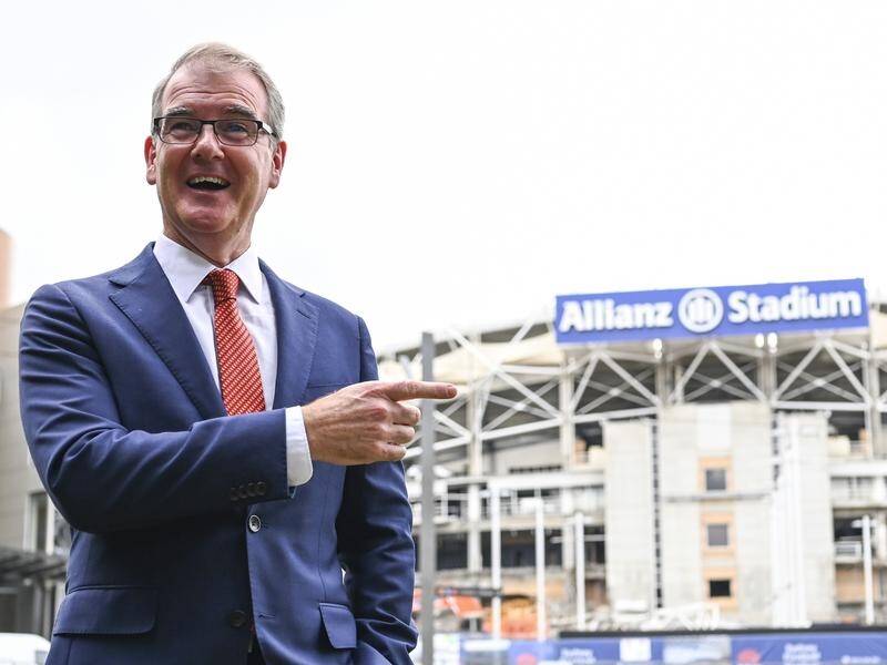 NSW Opposition Leader Michael Daley returned to Allianz Stadium on his last day of campaigning.
