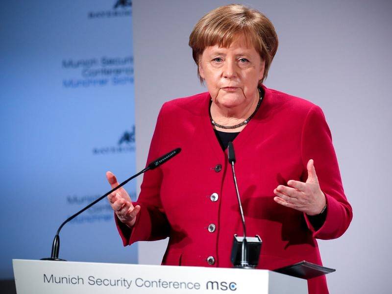 Chancellor Angela Merkel has defended Germany's ties and trade with Russia.