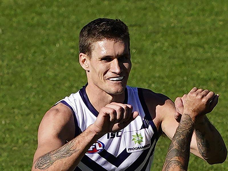 Rory Lobb was injured in Fremantle's 10-point loss to West Coast in their AFL pre-season game.