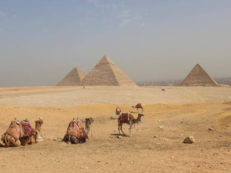 Egypt is reopening the Giza Pyramids near Cairo.