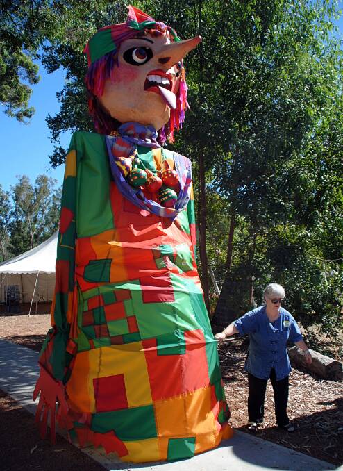 Liz Williamson brings Mad Meg the Nannup Witch out to play.
