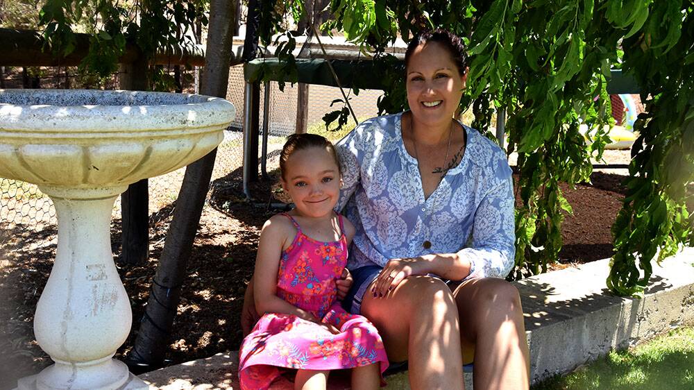 Leila and Erin Maddams enjoy a day at home after returning from PMH for Leila's ERT session. 