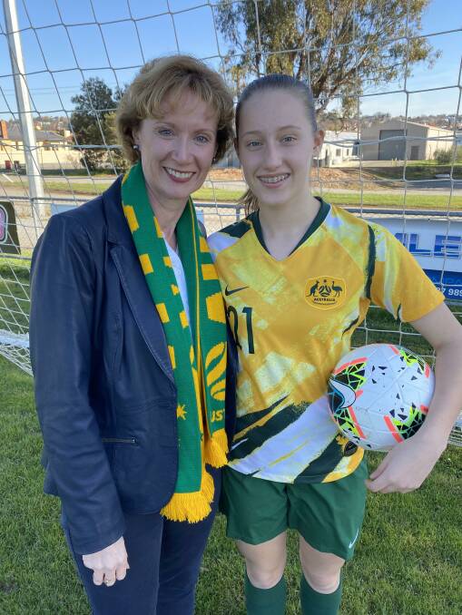 Fiona Reynolds is a former media executive and now Board director with Football Tasmania. This is her 12-year-old daughter Lilian's seventh season on the pitch.

